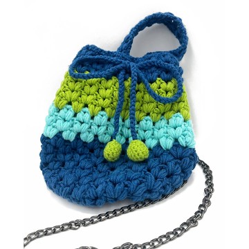 【2Waybag】海藍三色手提肩鏈包 | 夏日