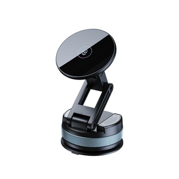 【OMyCar】真空吸盤磁吸手機支架 (360度旋轉 手機架 雙面吸附 汽車導航 免充電 迷你便攜)