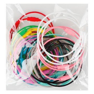 Uniart 大容量彩色鋼絲圈 混合色 30入組  混合顏色  1組