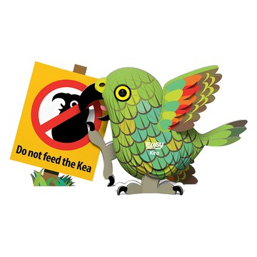 EuGy 3D立體紙拼圖  7張  啄羊鸚鵡  1盒
