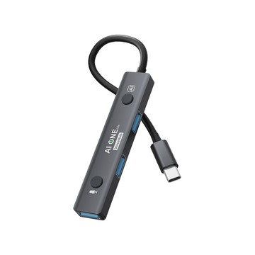 PowerRider AI ONE Lite VoiceHub AI語音集線器 銀灰色