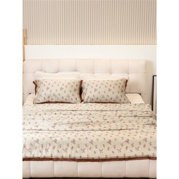 雅贊柔軟莫代爾空調被可機洗田園夏季薄被子雙人可愛國風夏涼被