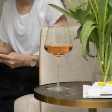*【奧地利 GRANDI】豪華極光710 會呼吸的酒杯 水鑽酒杯