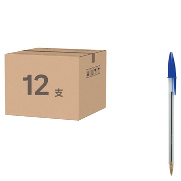 BIC 比克 Cristal 原子筆 1mm  藍色  12支