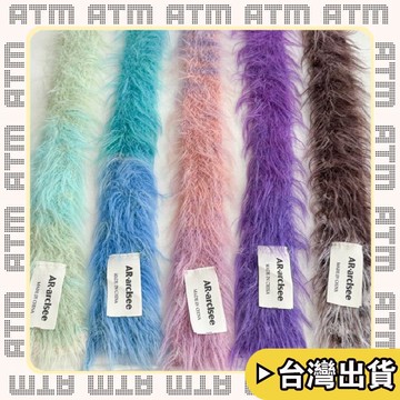 🔥臺灣出貨🔥可開發票✅輕飾時光漸變多巴胺小衆長毛仿貂毛窄版針織圍巾女保暖凹造型辣妹圍脖時髦