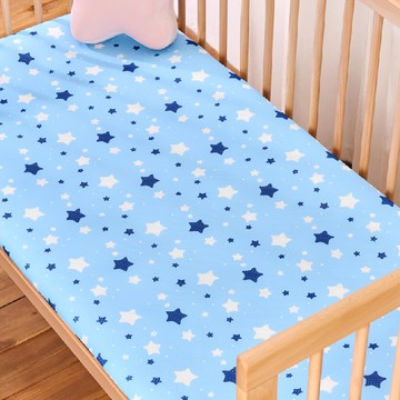 PeNi 培婗 透氣排汗嬰兒床墊 3D可拆洗 3cm  120 x 60cm  藍白星星  1片