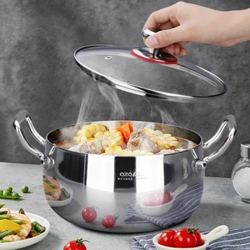 18-10三層鋼大肚鍋大容量湯鍋家用不銹鋼煲湯鍋不挑爐灶多功能