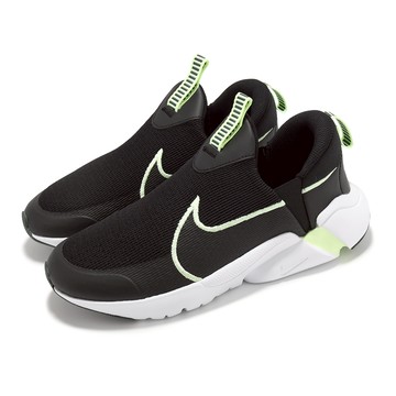 [ACS] Nike 慢跑鞋 Flex Plus 2 GS 大童 女鞋 黑 白 鬆緊帶 緩衝 運動鞋 DV8999-008