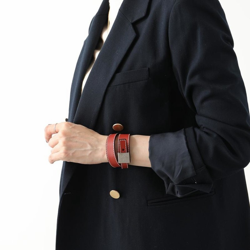 LOEWE ロエベ ブレスレット SIMPLE LEATHER BRACELET 110.10.023