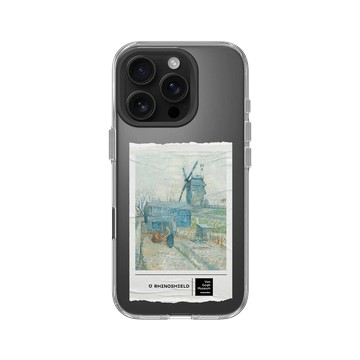 iPhone 16 Pro Clear Case（相機按鈕） 透明 - Van Gogh Museum - 蒙馬特：風車和耕田