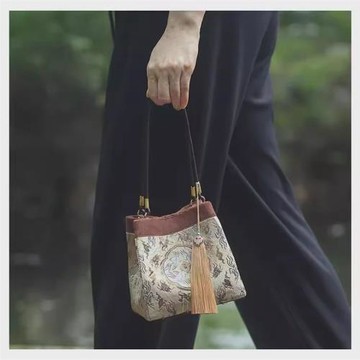 AQ453手拎包磁扣手提包紙樣女裝新中國風包包樣板圖紙