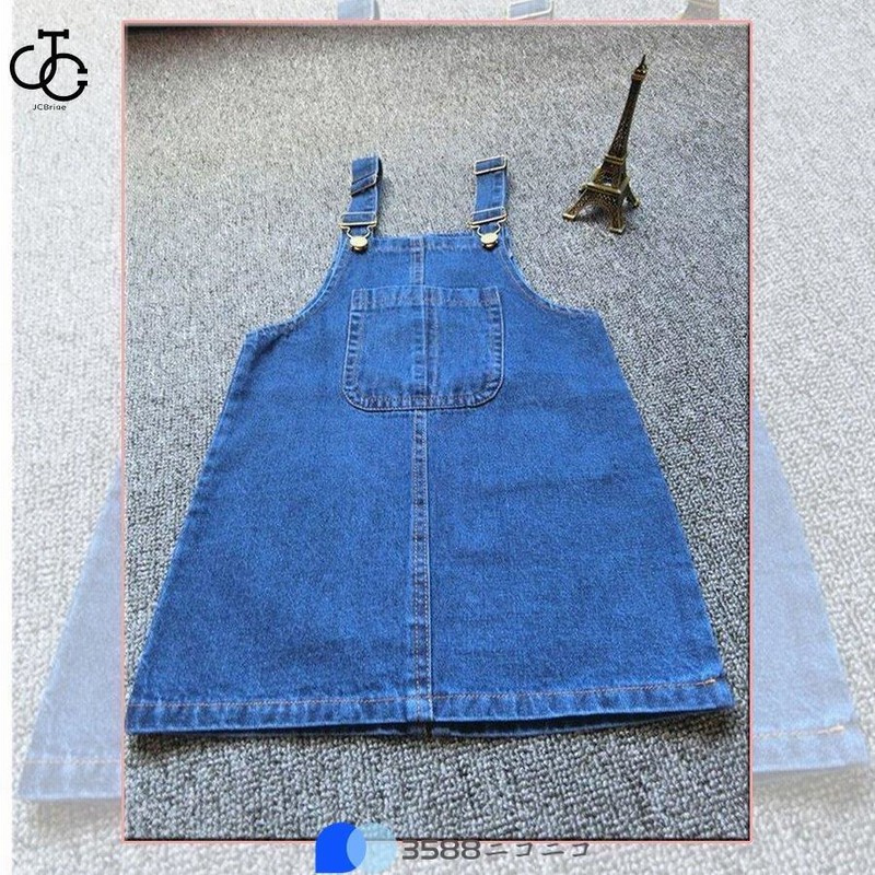 デニムサロペット キッズ 膝丈 女の子 ワンピース 子供服 オールインワン ジュニア 小学生コーデ キャミワンピース 通販 LINEポイント最大GET  LINEショッピング