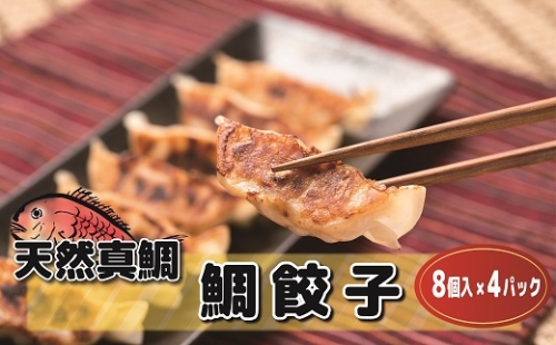 天然真鯛の鯛餃子　8個入×4パック　計32個[D0075a]