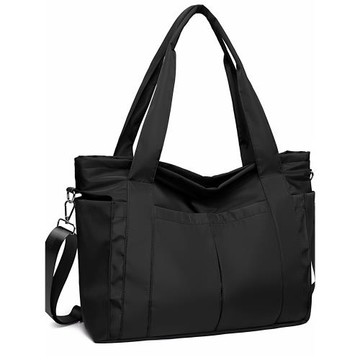 韓國防水運動健身包女輕便尼龍單肩手提包大容量購物袋短途旅行包