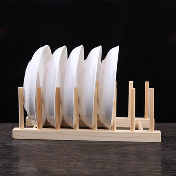 新款盤子支架瓷盤瓷板瓷像竹木質支架擺盤看盤底座托架擺件架