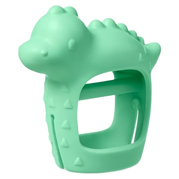Itzy Ritzy 好好握手環固齒器 食品級矽膠 3個月以上適用  10 x 4 x 9.7cm  俏皮恐龍  1個