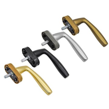 推窗把手 推射窗 鋁門窗 紗窗門 推窗把手 斷橋鋁合金門窗執手金剛紗窗把手塑鋼內開傳動執手鋁包木門窗拉手