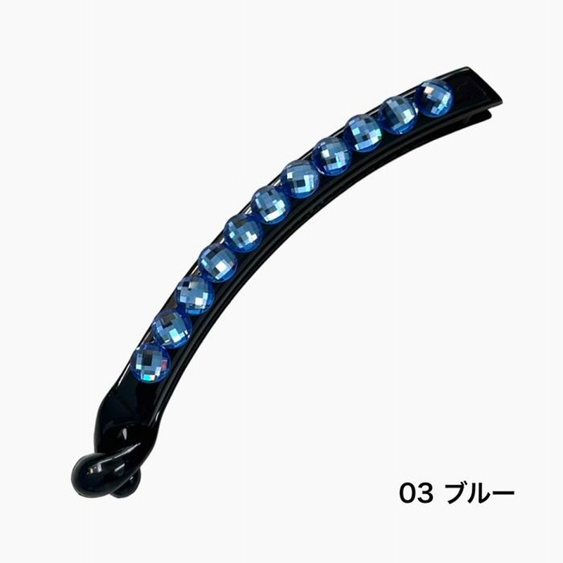 スワロフスキー シンプル バナナクリップ キラキラ きらきら