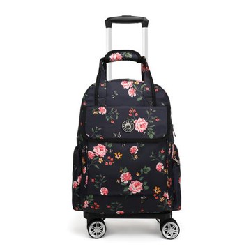 輕便折疊手提包背包萬向輪旅行箱短途登機出差上學通用拉桿背包