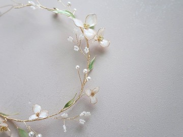 初戀- 手作新娘 髮飾 新娘頭飾/閨蜜 伴娘 小皇冠 花環