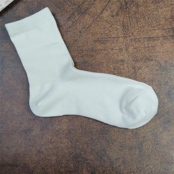 外貿出口日本尾單白色純棉襪子男女通用中筒襪吸汗透氣運動休閑