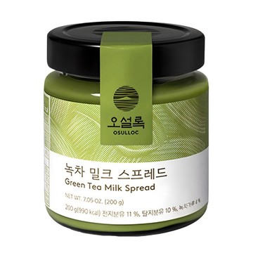 韓國🇰🇷 OSULLOC 抹茶牛奶醬 200g｜濟州抹茶抹醬｜抹茶抹醬｜吐司抹醬｜甜點烘焙｜人氣伴手禮