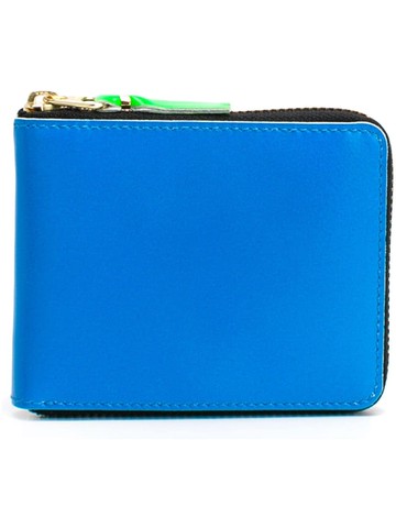 Comme Des Garçons Wallet - zip wallet - unisex - Goat Skin - One Size - Blue