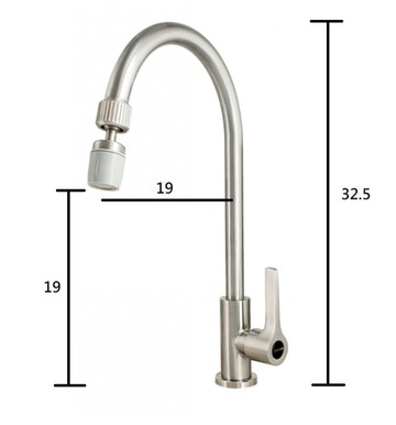 【麗室衛浴】國產精品 F-189-5B 毛絲面 水槽龍頭/立式龍頭/吧檯/洗衣槽/檯面龍頭