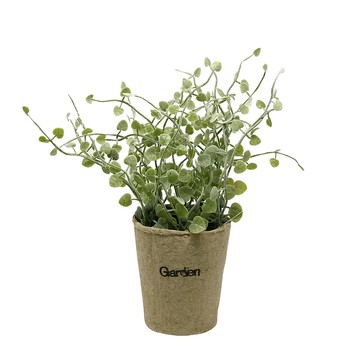 【YU Living】迷你仿真小清新綠色植物裝飾盆栽-愛之蔓