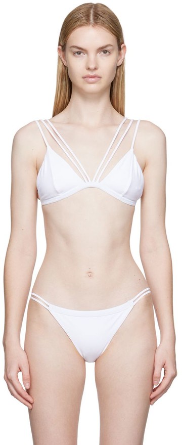 Agent Provocateur 白色 Marina 比基尼