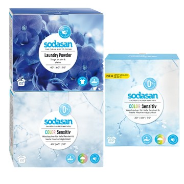 德國 Sodasan 舒德森 洗衣粉 1.2kg 濃縮洗衣粉 彩色洗衣粉 1.01kg 衣物 洗衣粉 附發票【心心哈德】現貨 全館499超取免運｜全場下殺★滿額再享折扣