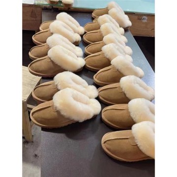 2025千頌伊同款皮毛一體女包頭拖羊毛拖鞋平底加厚毛毛拖保暖外穿