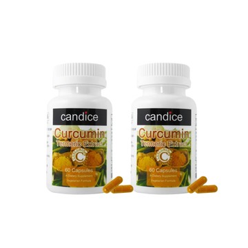 [Candice 康迪斯] 雙效薑黃素膠囊 (60顆/瓶) 兩入組-[Candice 康迪斯] 雙效薑黃素膠囊 (60顆/瓶) 兩入組