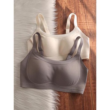 提拉無痕運動內衣女薄款大碼大胸顯小無鋼圈收副乳全罩杯文胸夏季