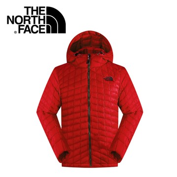 【The North Face 男 ThermoBall暖魔球 保暖兜帽外套 紅】C938/暖魔球外套