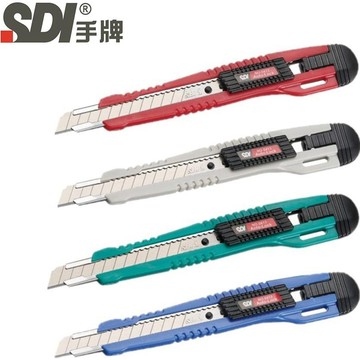 貓｜ SDI手牌 自動鎖定小美工刀 萬用美工刀 0406C 內附2刀片 顏色隨機