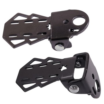 DIBOTE 迪伯特 自行車後座摺疊踏板  黑色  1組