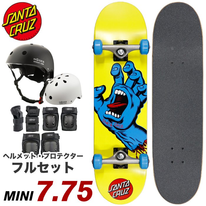 スケボー コンプリート スケートボード プロテクター・ヘルメットセット SANTA CRUZ サンタクルーズ SCREAMING HAND ７.７５”  MINIサイズ 通販 LINEポイント最大0.5%GET | LINEショッピング