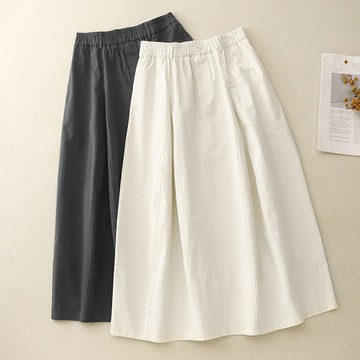 純色鬆緊腰半身裙(KDSY-9575)