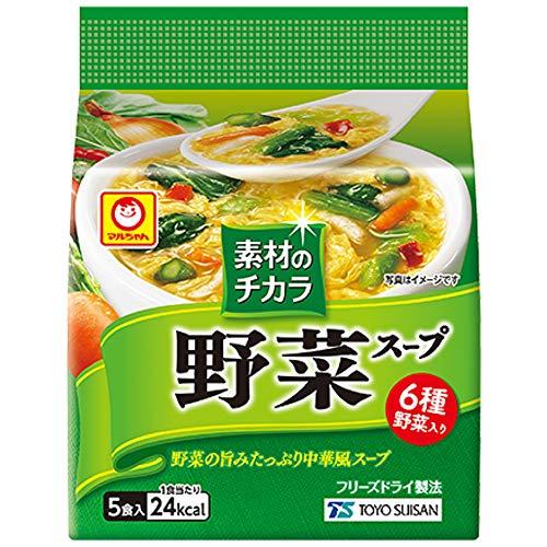 東洋水産 マルちゃん 素材のチカラ 野菜スープ (6.0g×5食)×6袋入