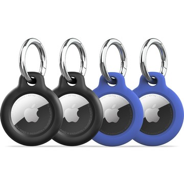 台灣現貨適用於 Apple AirTag 保護套 Apple 防丟器追蹤定位器 AirTag 2 鑰匙圈保護殼