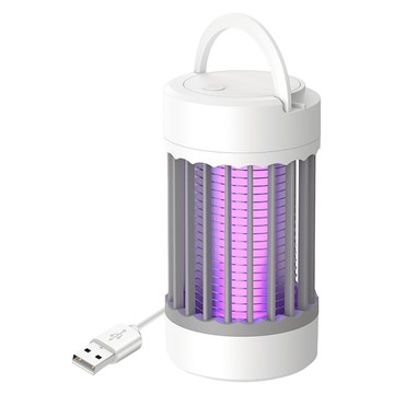 couselect USB電擊捕蚊器 紫光誘蚊 小夜燈設計 Type-C充電 灰色  單一商品