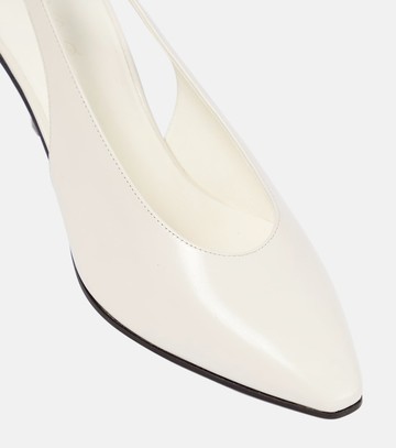 Loro Piana Rebecca leather slingback pumps