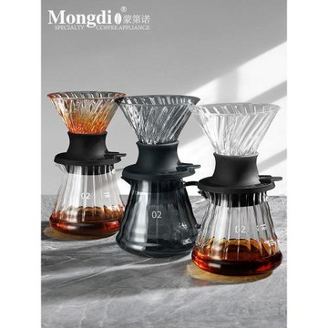 Mongdio手沖咖啡濾杯聰明杯玻璃分享壺V60過濾漏斗手沖咖啡壺套裝