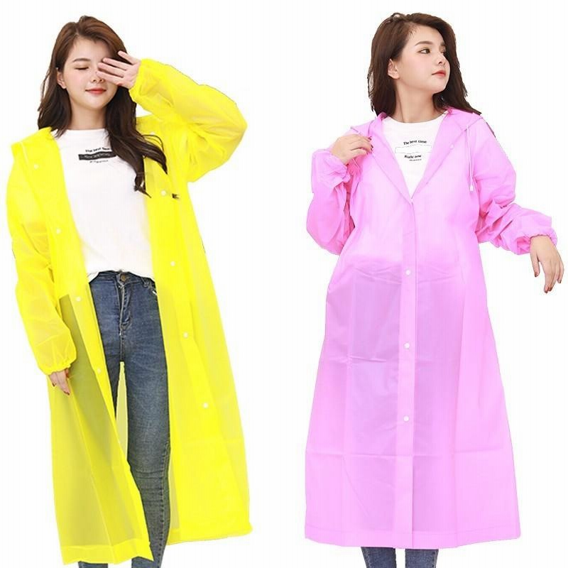 ロングレインコート フード付き カッパ 雨合羽 雨がっぱ レイン