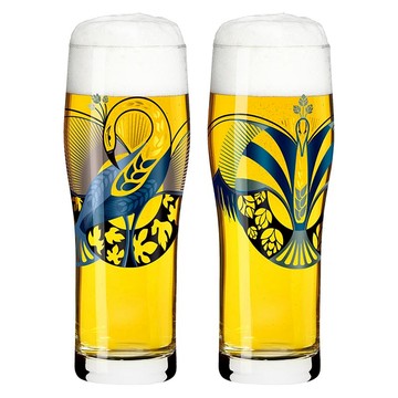 傳承時光系列- 啤酒鳳翼德式威力比切啤酒對杯組 / 630 ml