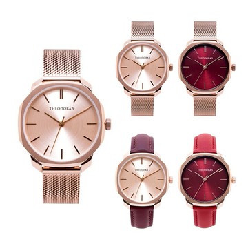 [生日禮物/全館禮盒包裝]【Theodora's】Diana 簡約八邊形金屬腕錶[小錶面]