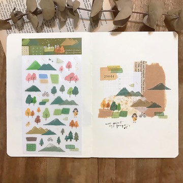 透明貼紙 |　四季山野