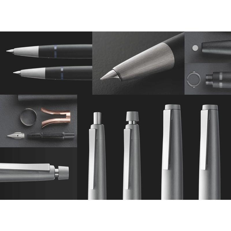 LAMY ラミー 万年筆 EF 極細字 2000 プレミエステンレス L02-EF 吸入式 正規輸入品