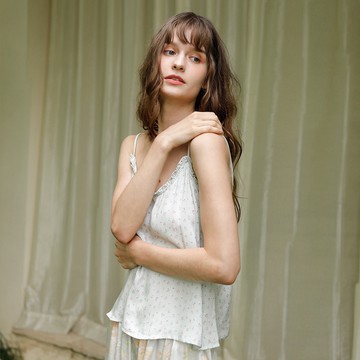 【SiOHER 熹歐禾】綠瀅 無袖吊帶 居家套裝 居家服 /短褲